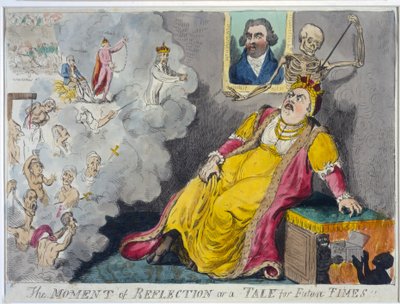The Moment of Reflection or a Tale for Future Times by Isaac Cruikshank